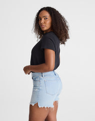 The Curvy Perfect Vintage Mid-Length Short in Foster Wash FOSTER WASH
