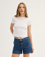The Emmy Denim Short MARINA BLUE