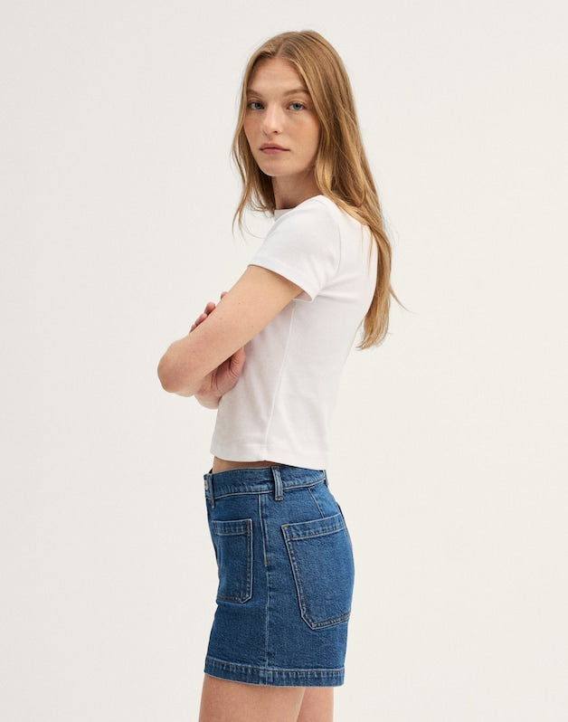 The Emmy Denim Short MARINA BLUE
