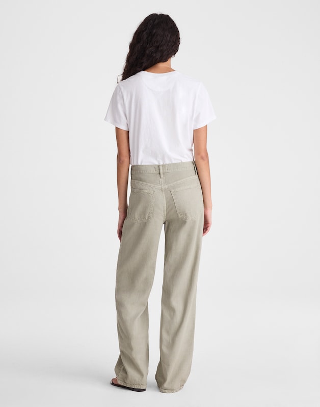 The Perfect Vintage Wide-Leg Jean in Airy Denim CHATEAU OLIVE