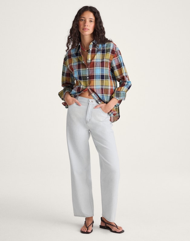 The Tall Perfect Vintage Wide-Leg Crop Jean in Airy Denim EXTRACTED SKY WASH