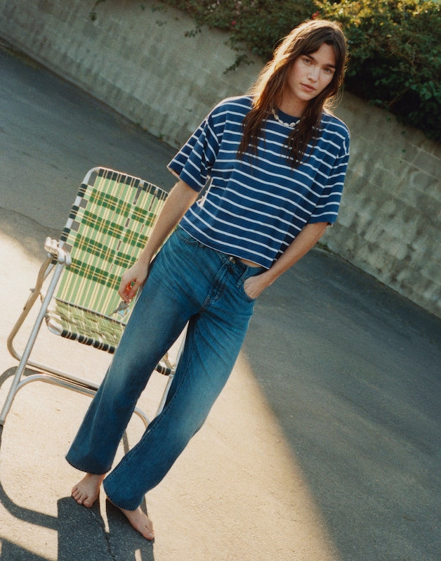 The Perfect Vintage Wide-Leg Crop Jean in Airy Denim SOLSTICE WASH
