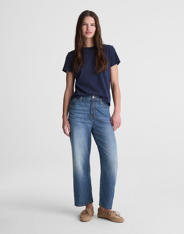 The Perfect Vintage Wide-Leg Crop Jean in Airy Denim SOLSTICE WASH