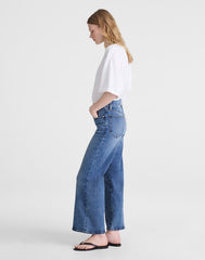 The Tall Wide-Leg Crop Jean in Super Stretch Denim ONEIDA WASH