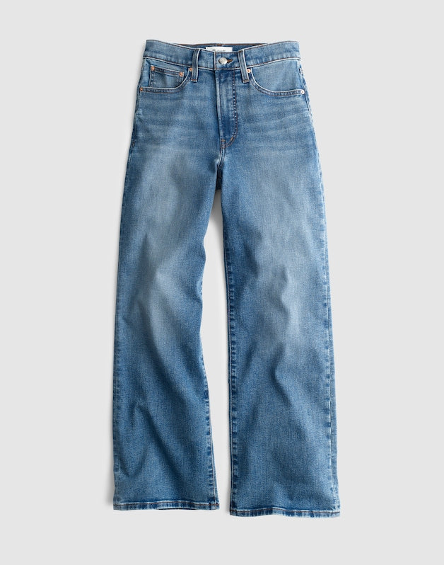 The Tall Wide-Leg Crop Jean in Super Stretch Denim ONEIDA WASH