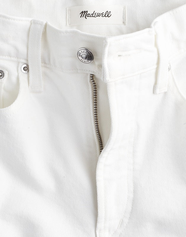 The Wide-Leg Crop Jean in Super Stretch Denim TILE WHITE