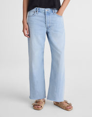 Low-Slung Baggy Crop Jeans in Foster Wash FOSTER WASH