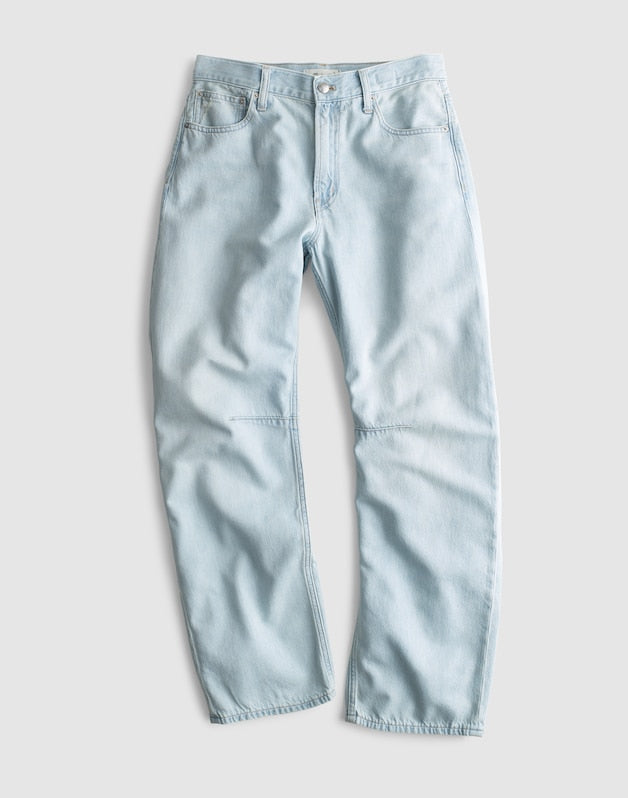 The Darted Barrel-Leg Jean in Airy Denim LAGUNA WASH
