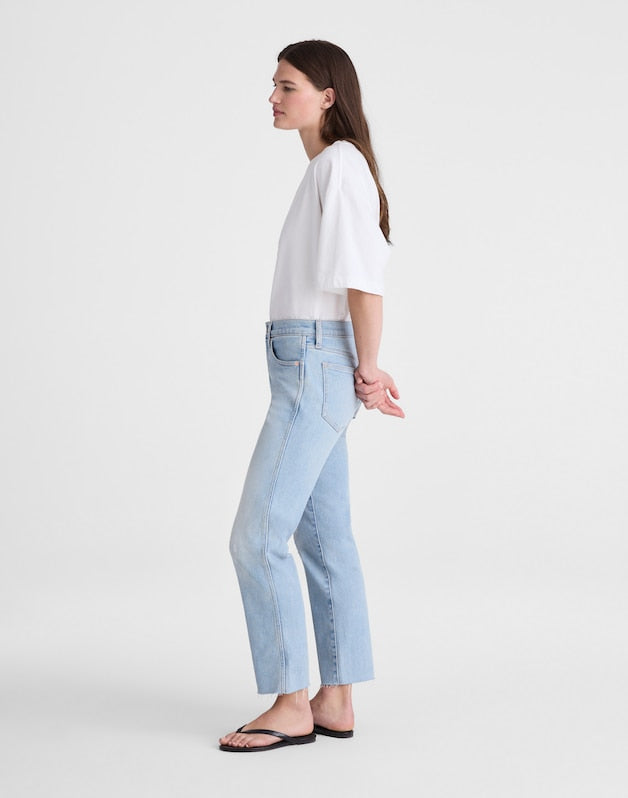 The Short Longline Straight Crop Jean in Foster Wash FOSTER WASH