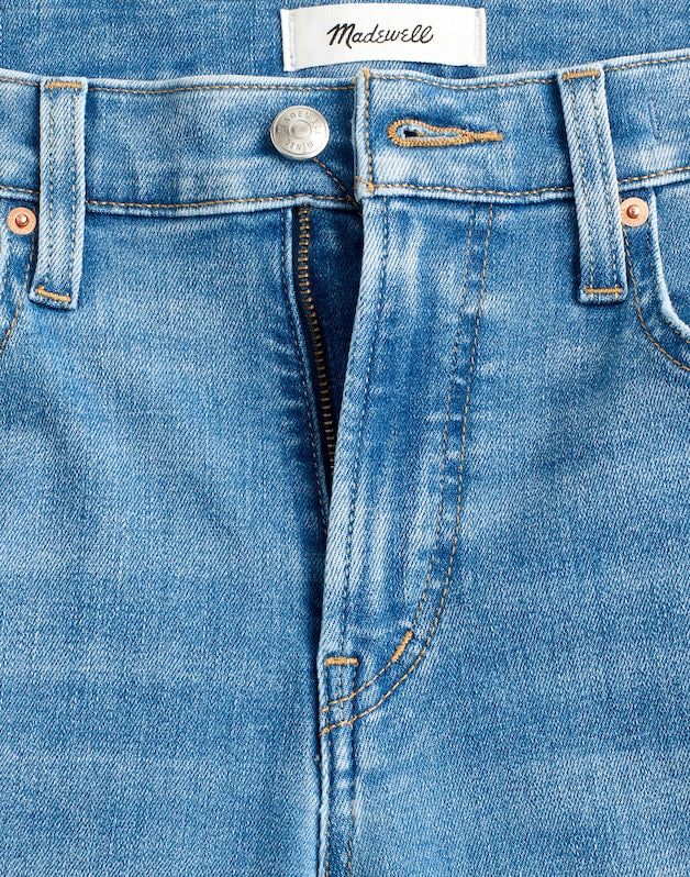 The Flare Crop Jean in Super Stretch Denim MIDVALE WASH