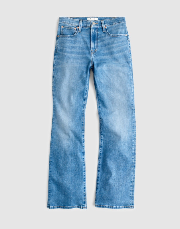 The Flare Crop Jean in Super Stretch Denim MIDVALE WASH
