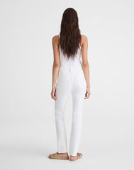 The Pencil Jean in Super Stretch Denim TILE WHITE