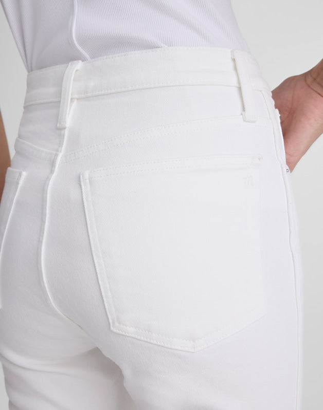 The Pencil Jean in Super Stretch Denim TILE WHITE
