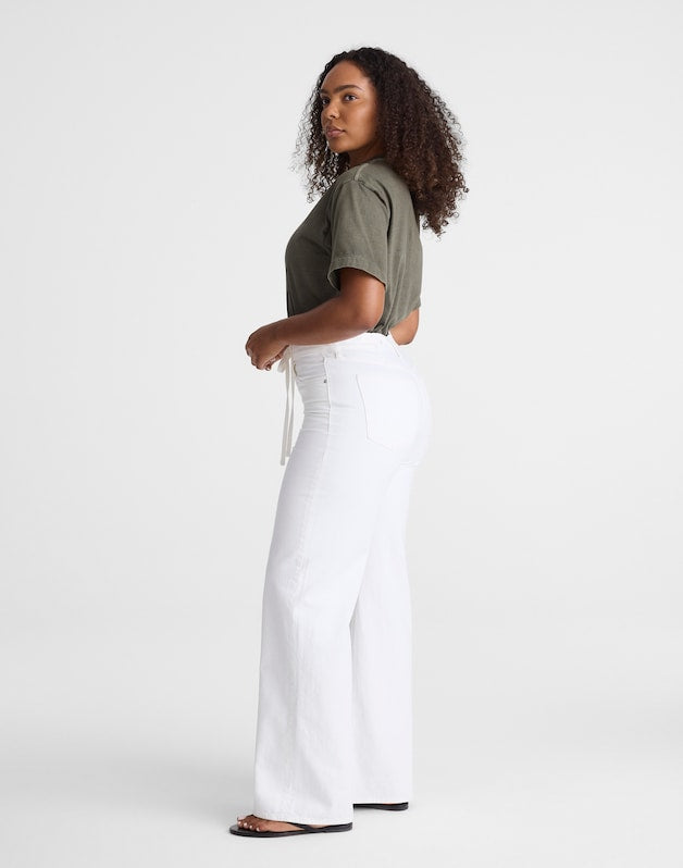 The Curvy Ultimate Wide-Leg Jean TILE WHITE