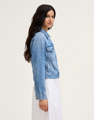 Denim Trucker Jacket WORN MID INDIGO