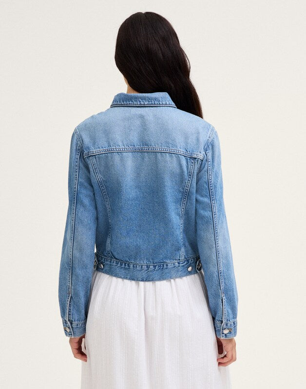 Denim Trucker Jacket WORN MID INDIGO