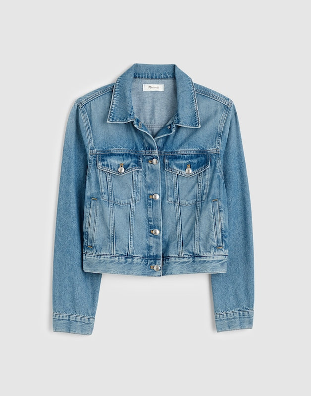 Denim Trucker Jacket WORN MID INDIGO