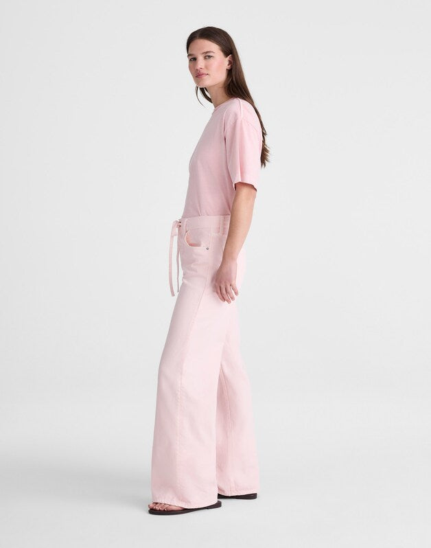 Madewell x Shopbop Ultimate Wide-Leg Jean in Airy Denim PALE PINK