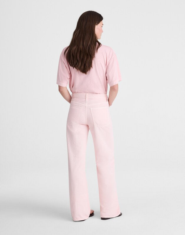 Madewell x Shopbop Ultimate Wide-Leg Jean in Airy Denim PALE PINK