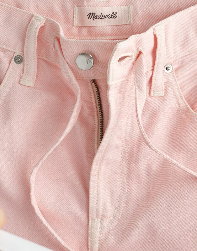Madewell x Shopbop Ultimate Wide-Leg Jean in Airy Denim PALE PINK