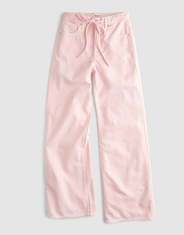 Madewell x Shopbop Ultimate Wide-Leg Jean in Airy Denim PALE PINK