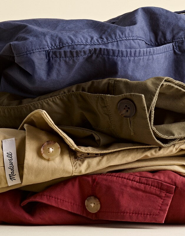 The Everyday Trouser in Poplin DUSTY MERLOT