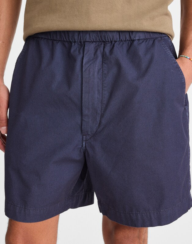 Pull-On Short in Poplin INK