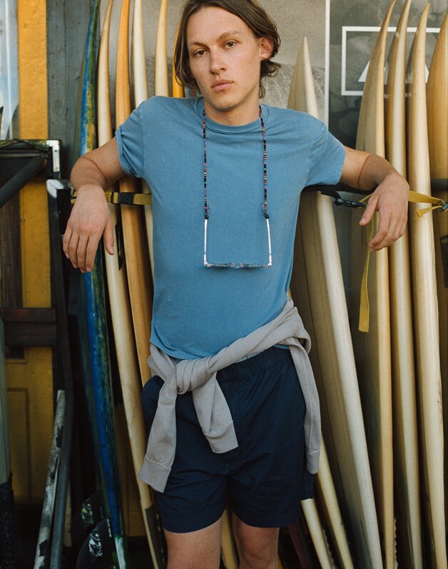 Pull-On Short in Poplin INK