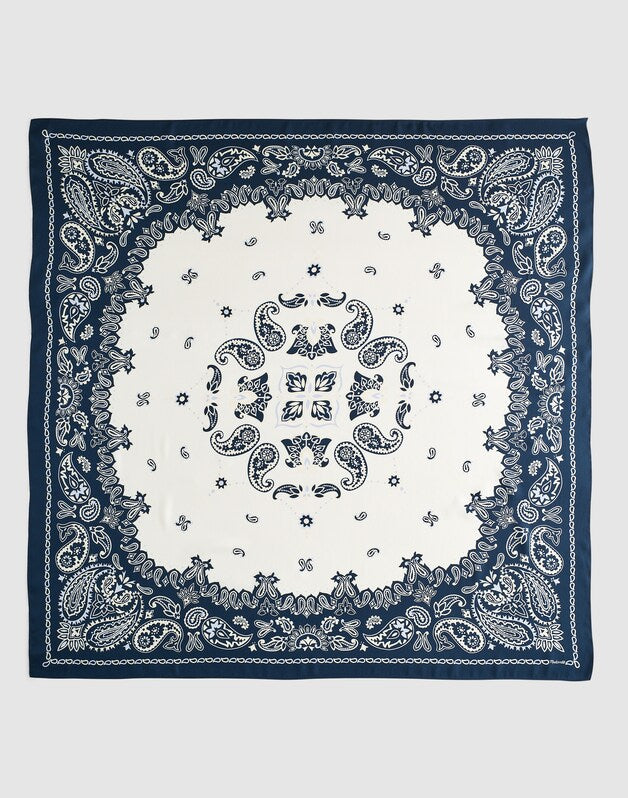Madewell x Shopbop Oversized Bandana in Silk CLASSIC INDIGO