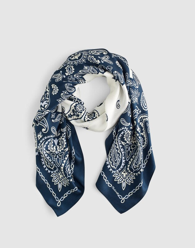 Madewell x Shopbop Oversized Bandana in Silk CLASSIC INDIGO