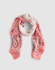 Madewell x Shopbop Oversized Bandana in Silk CORAL BLOOM