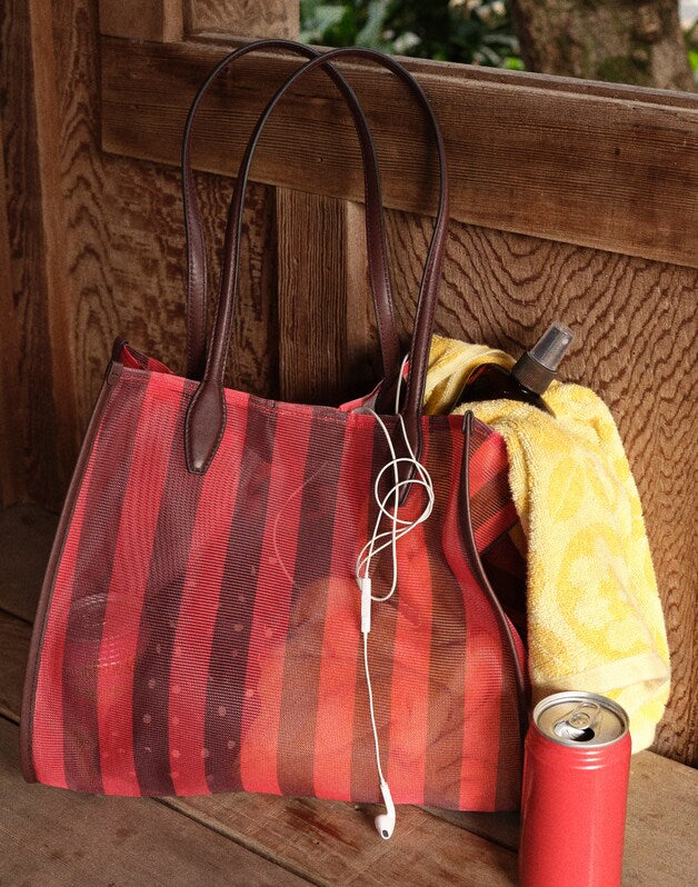 Lexington Tote ENAMEL RED MULTI