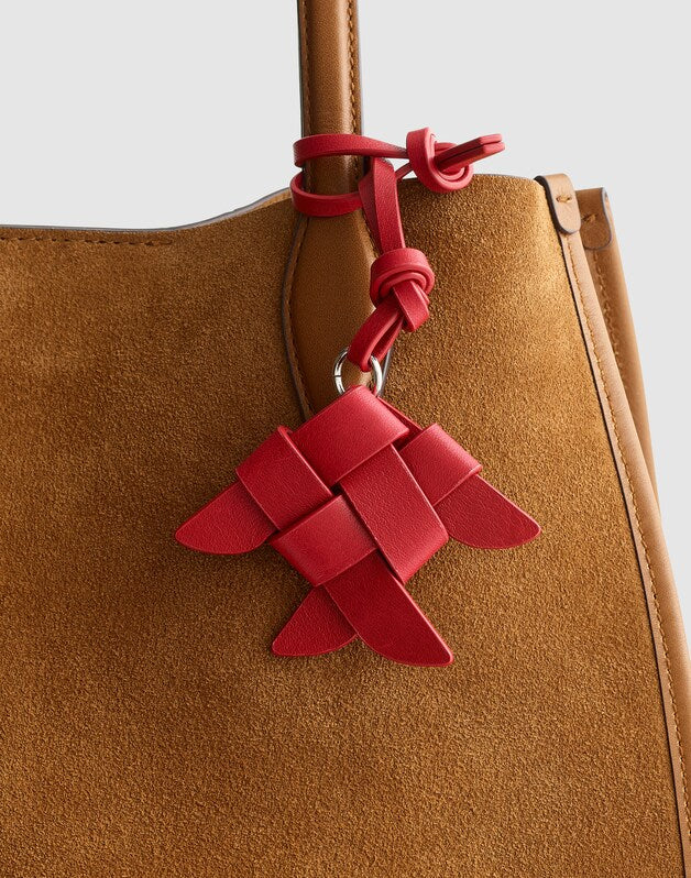 Woven Fish Bag Charm SCARLET