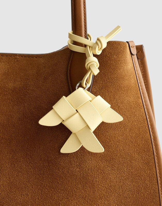 Woven Fish Bag Charm PALE PINEAPPLE