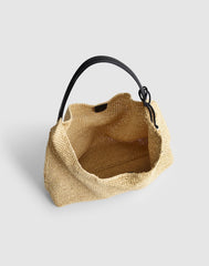 The Mylie Shoulder Bag in Straw NATURAL MULTI