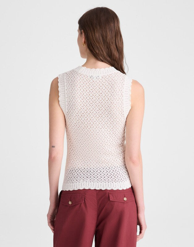 Pointelle Sleeveless Top LIGHTHOUSE