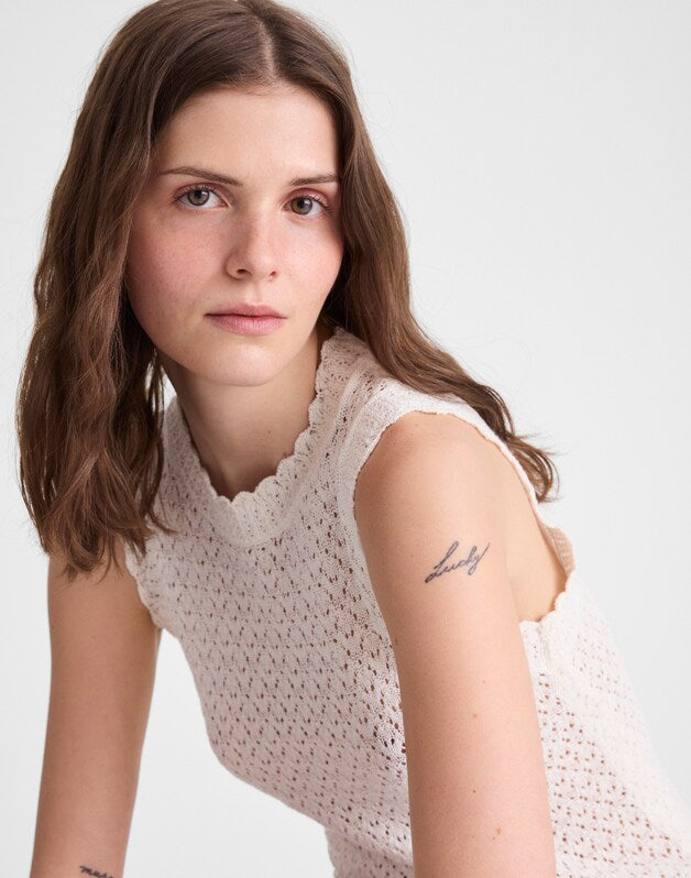 Pointelle Sleeveless Top LIGHTHOUSE