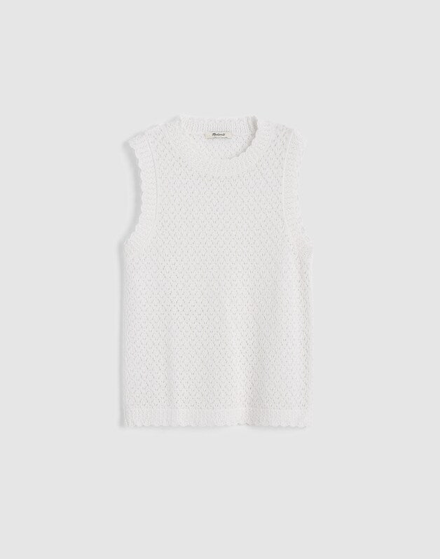 Pointelle Sleeveless Top LIGHTHOUSE