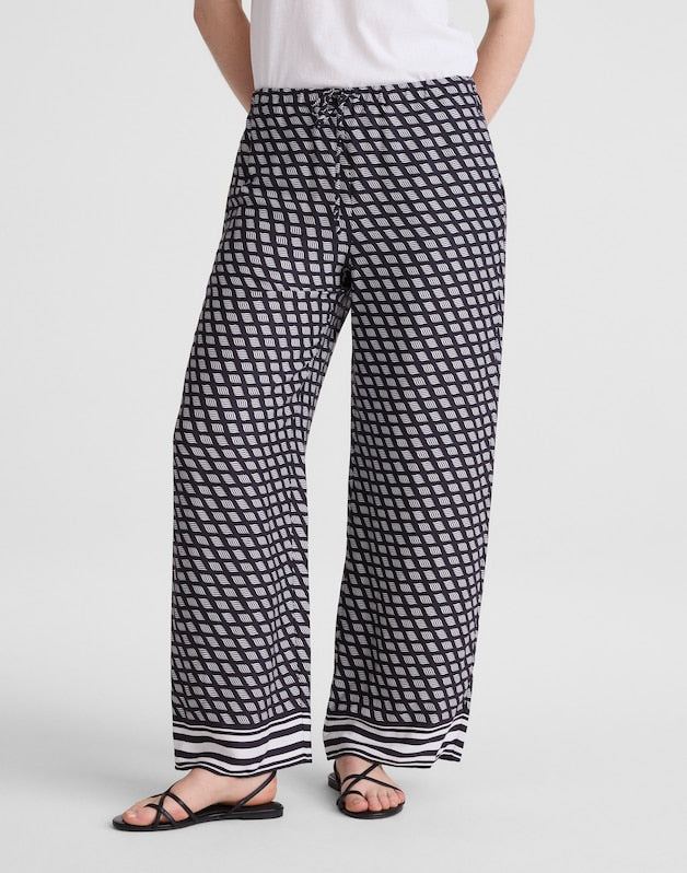 Pull-On Pants in Satin CLASSIC NAVY
