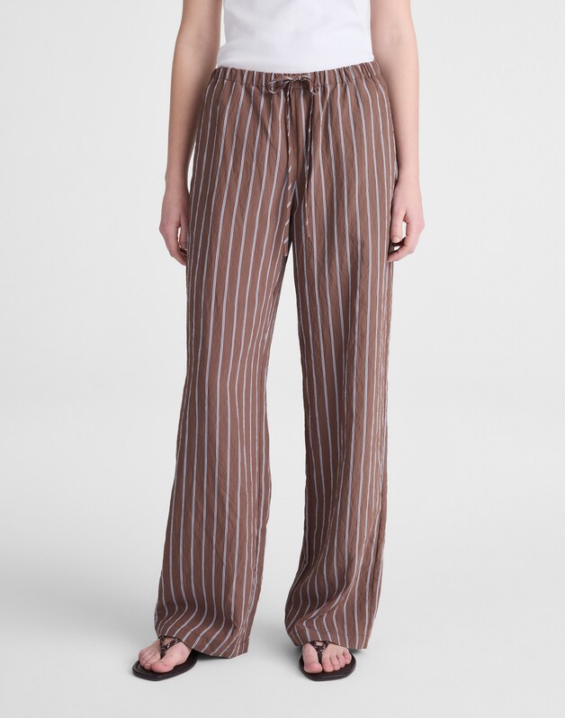 Pull-On Pants BROWN PERI TWIN STRIPE