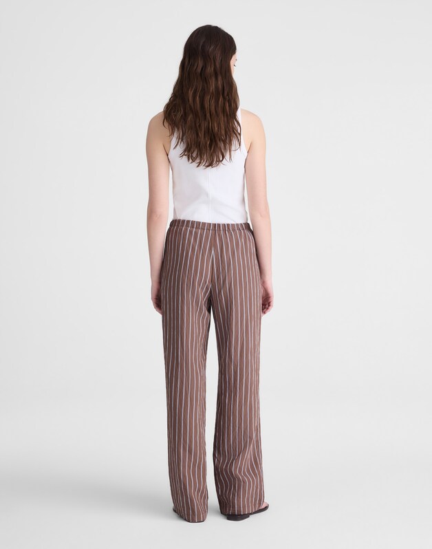 Pull-On Pants BROWN PERI TWIN STRIPE