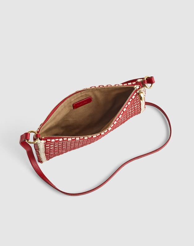 The Signature Woven Crossbody Pouch BRIGHT EMBER MULTI
