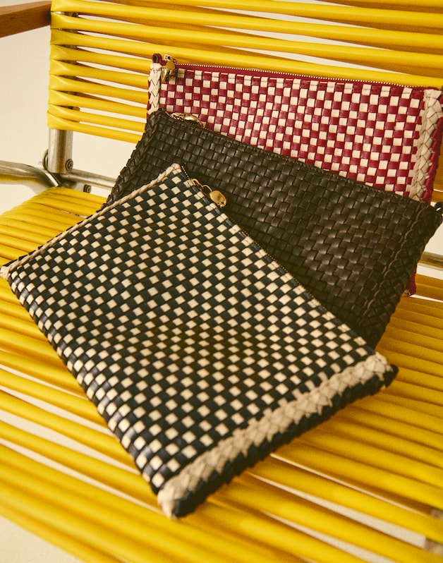 The Signature Woven Crossbody Pouch BRIGHT EMBER MULTI