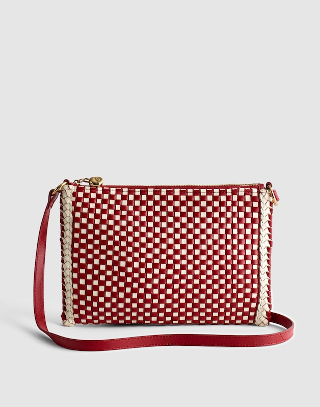 The Signature Woven Crossbody Pouch BRIGHT EMBER MULTI