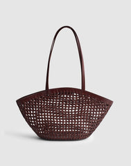 Caning Tote CHERRY WOOD