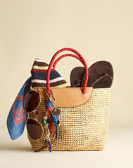 The Woven Mini Tote FESTIVAL RED MULTI