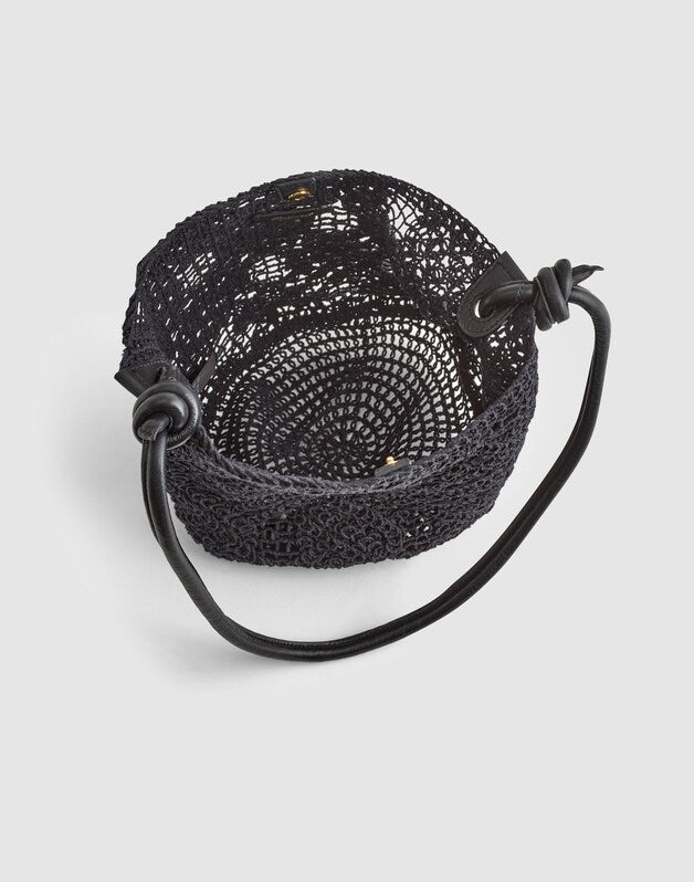 Open-Weave Tote TRUE BLACK