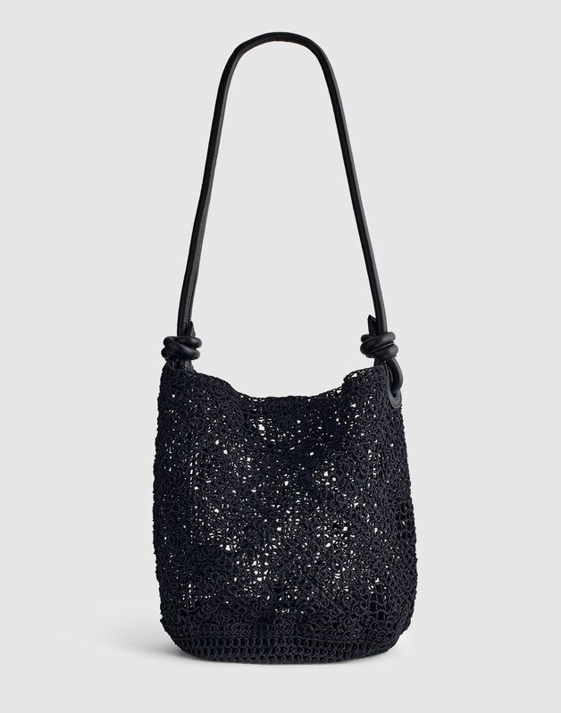 Open-Weave Tote TRUE BLACK