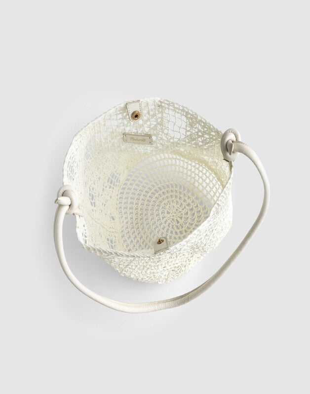 Open-Weave Tote VINTAGE IVORY