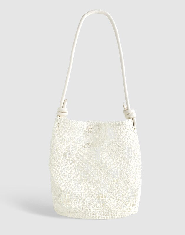 Open-Weave Tote VINTAGE IVORY